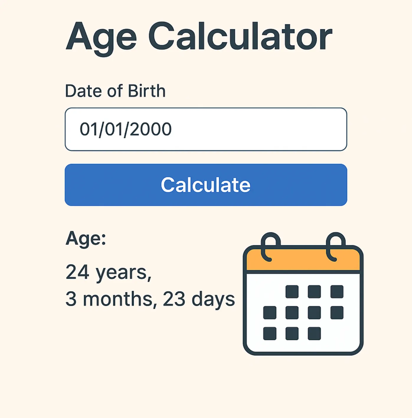 How Old Are You, Really? Instantly Find Out with StackAsian’s Free Age Calculator!