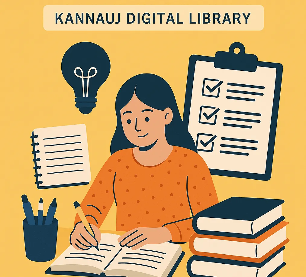 परीक्षा की तैयारी के लिए सही रणनीति: Kannauj Digital Library के सुझाव