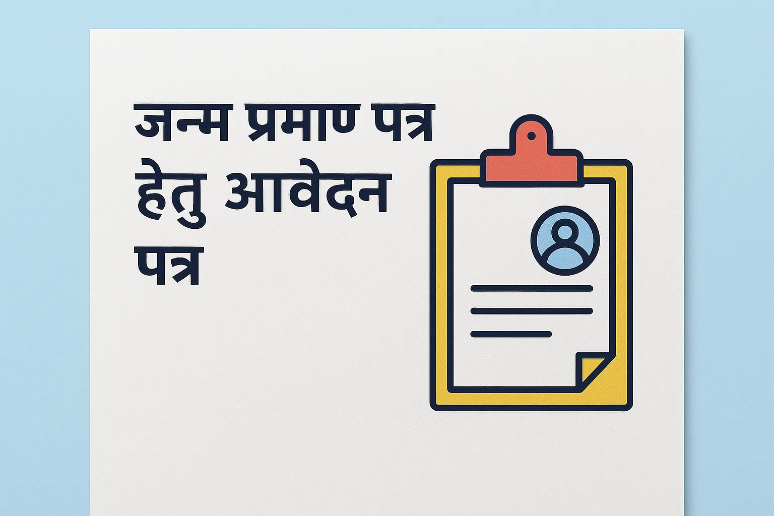 Powerful Application Format for Birth Certificate – Request to Sub-Divisional Officer