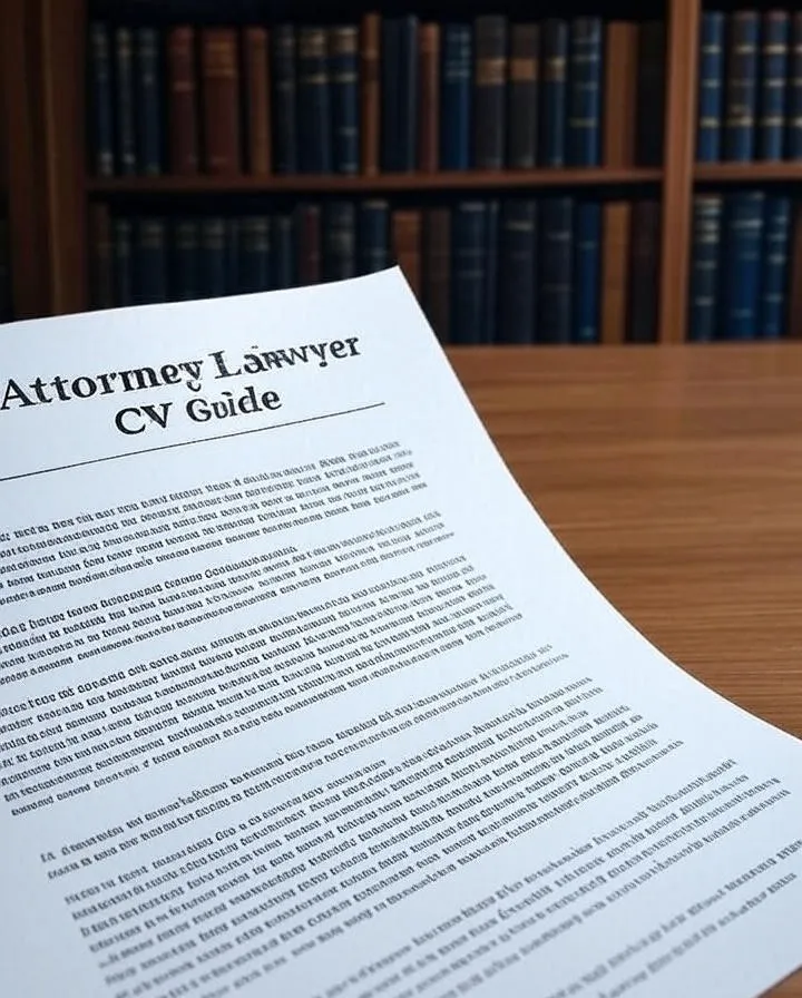 Attorney Lawyer CV Guide Free Resume Template CVBoosted