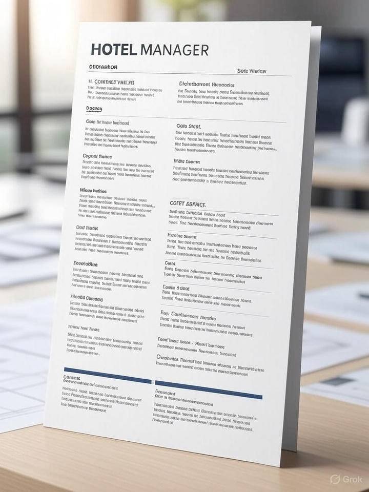 Free Hotel Manager Resume Template and Tool to Get More Interviews