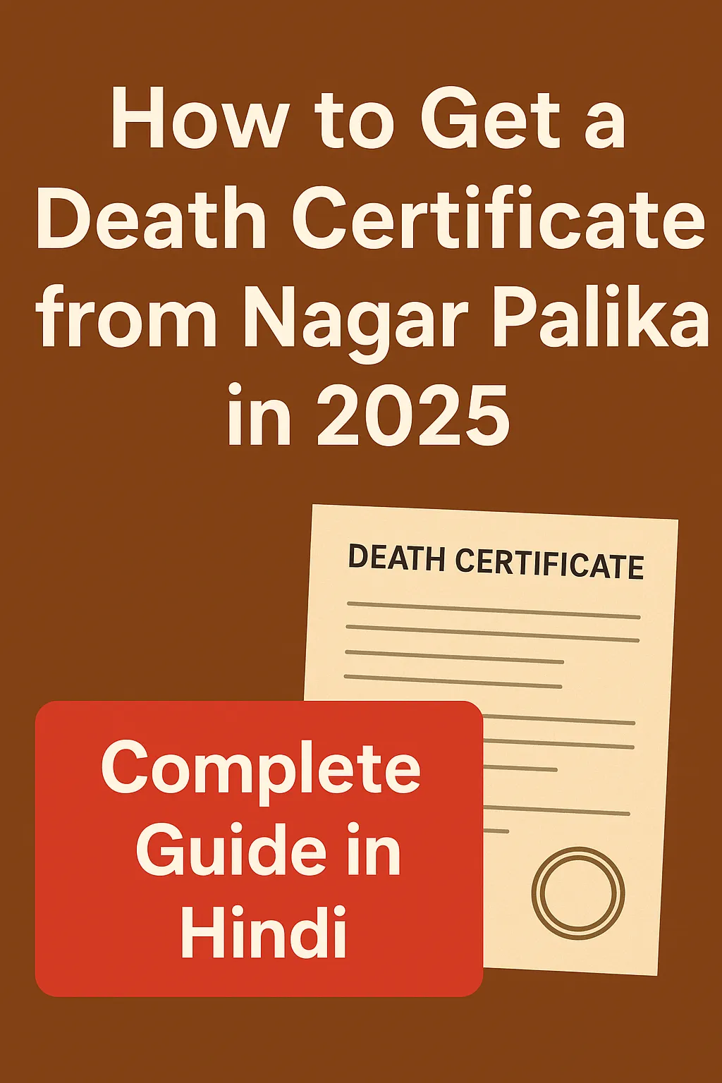 How to Get a Death Certificate from Nagar Palika in 2025 (Complete Guide in Hindi)