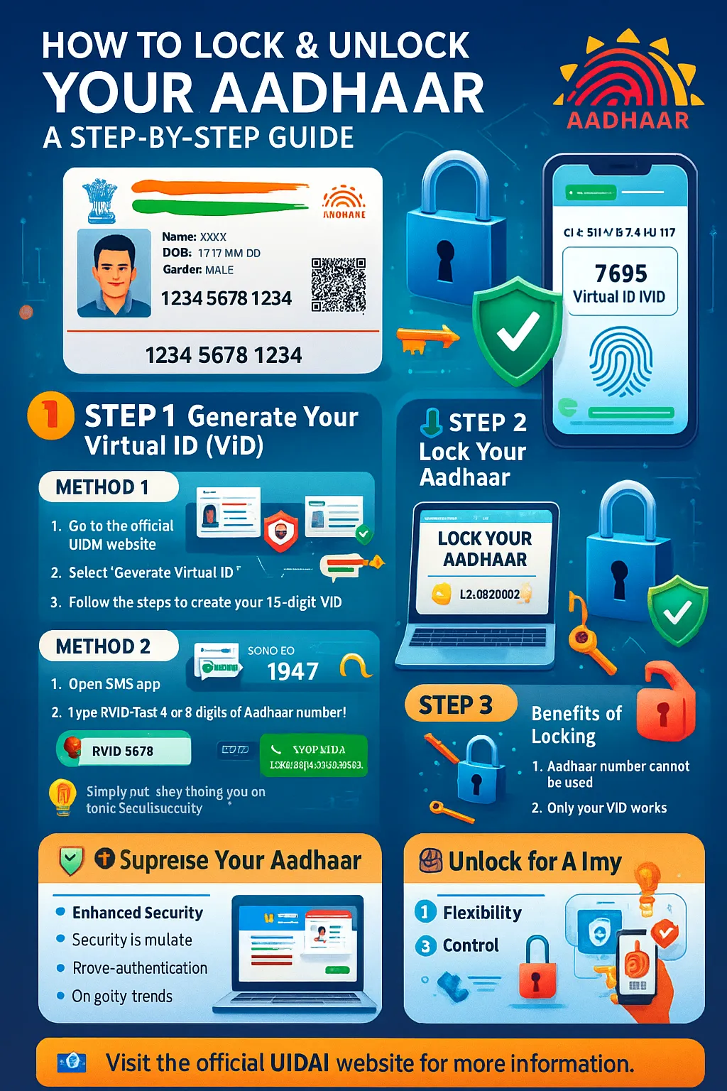 How to Lock and Unlock Your Aadhaar: A Step-by-Step Guide