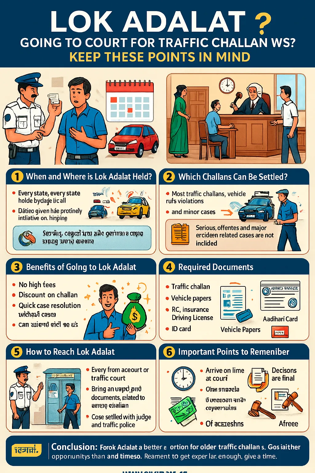 Lok Adalat: Know these important things before going to court for traffic challan waiver