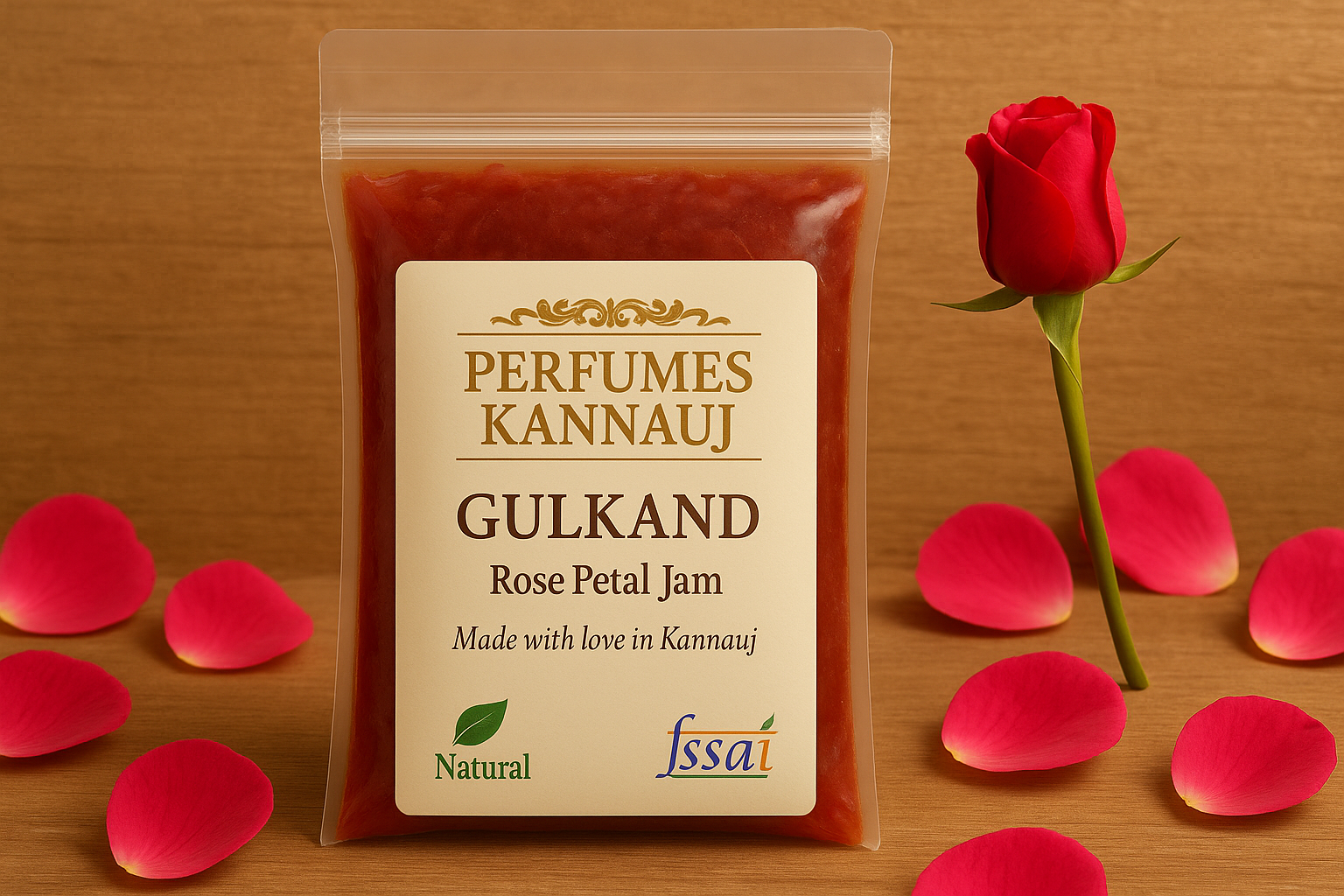 Perfumes Kannauj Gulkand Pure Rose Petal Jam for Health & Happines