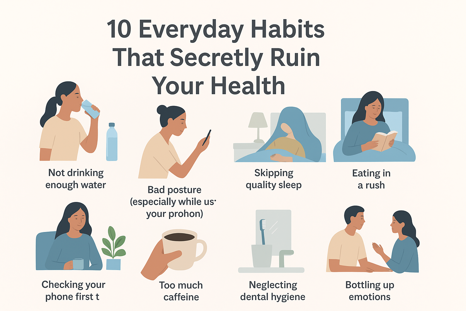 10 Everyday Habits That Secretly Ruin Your Health — And How to Fix Them