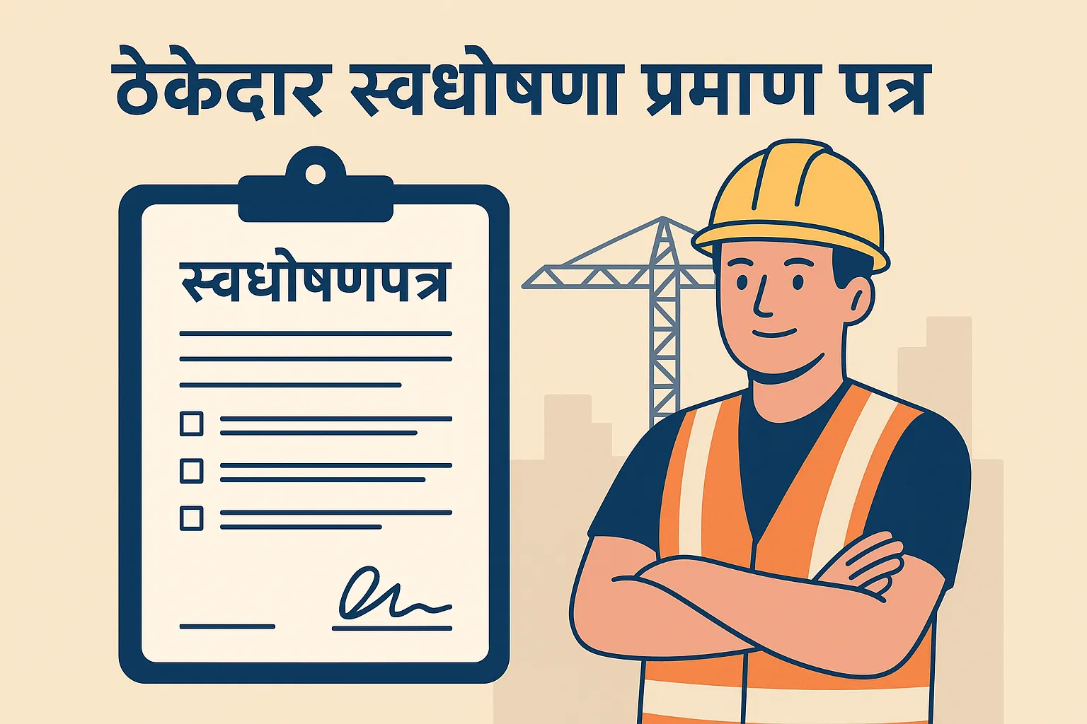 Thekedar Swaghhoshna Pramaan Patra PDF Download – ₹100 Stamp Paper Format & Rules | ठेकेदार स्वघोषणा प्रमाण पत्र क्या है?